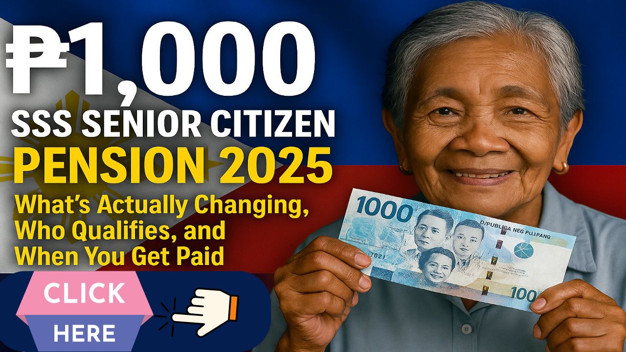 ₱1,000 SSS Senior Citizen Pension 2025: What’s Actually Changing, Who Qualifies, and When You Get Paid