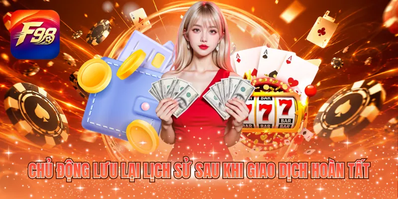 Chủ động lưu lại lịch sử sau khi giao dịch hoàn tất